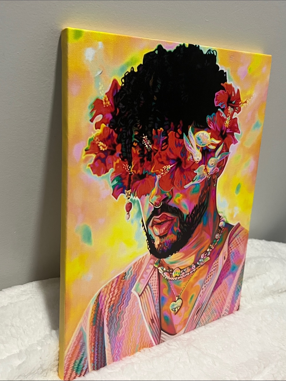 Bad Bunny Canvas Pop Art